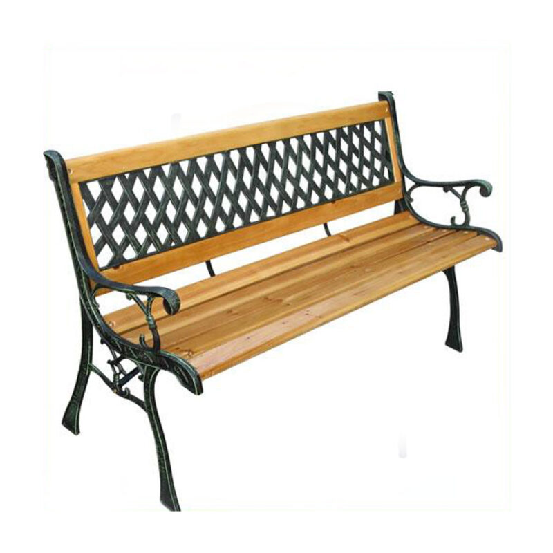 PANCA IN GHISA CON SCHIENALE 2 POSTI